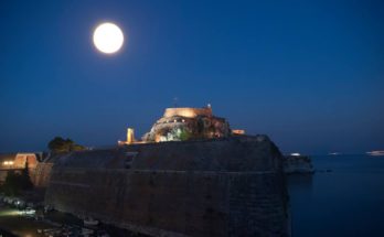 Corfu in the moonlight