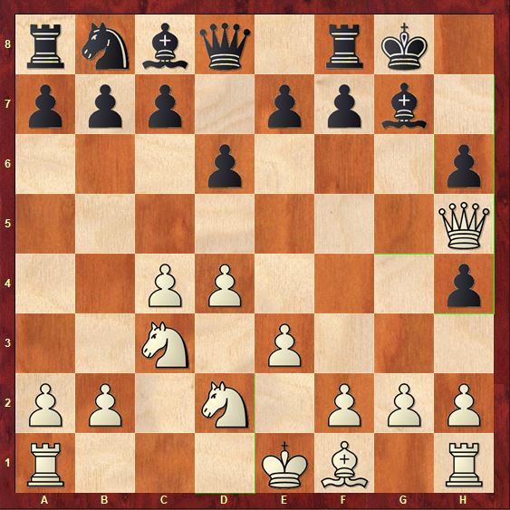 Black tried to capture the f4 bishop but ends up with pawn weaknesses. 
